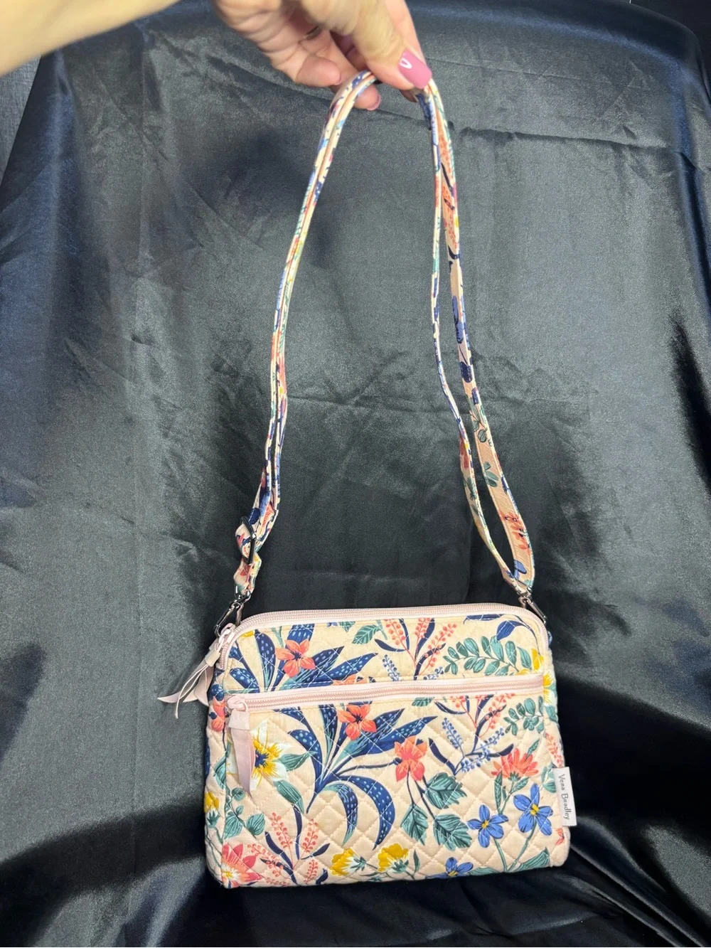 Vera Bradley Triple Zip Hipster Crossbody Bag